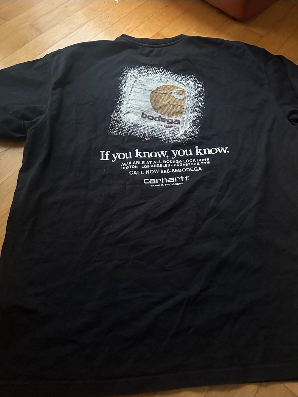 Carhartt WIP x Bodega Collaboration Blk T-shirt SZ 2XL
